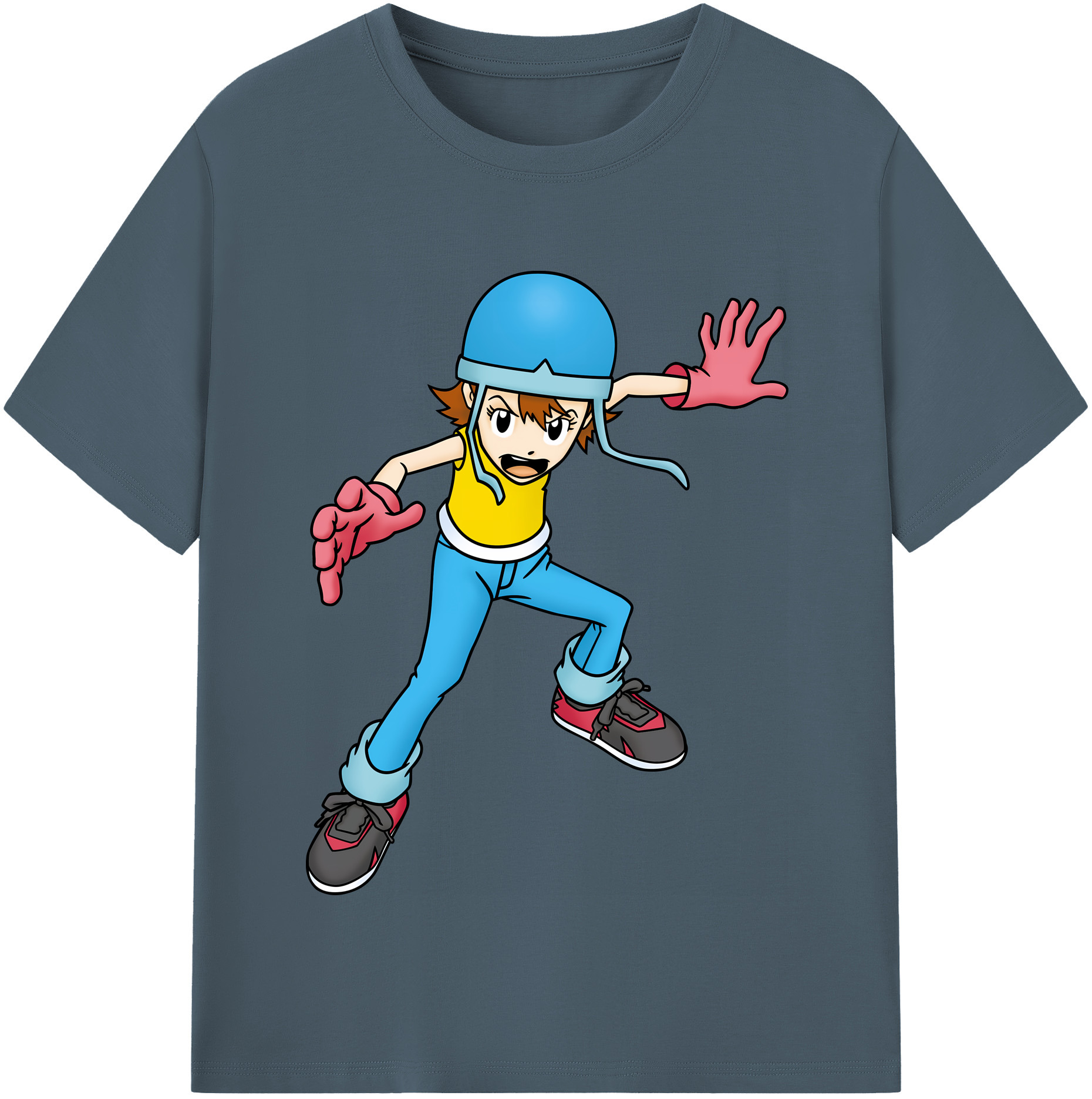 （画像用） Digimon デジタルモンスター/デジモン 綿100％半袖Tシャツ（フロントプリント）